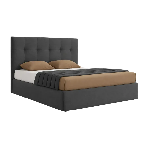 Cama de casal Aveluna com colchão e estrado incluídos 140x190